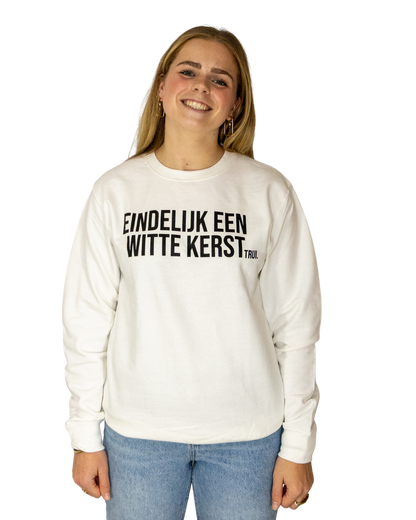 Sweater Eindelijk een witte kerst.....trui