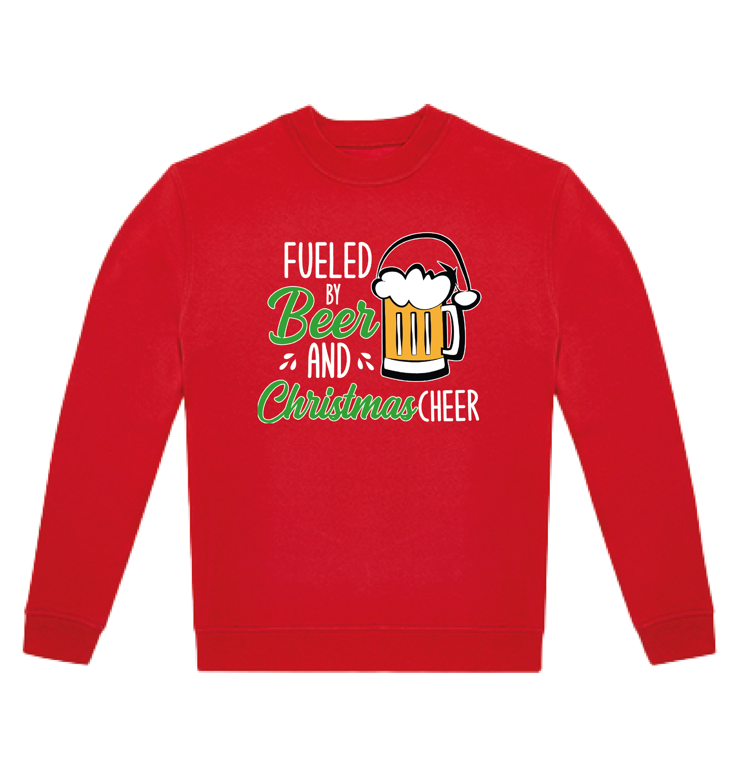 Sweater Fueled by beer an christmas cheer