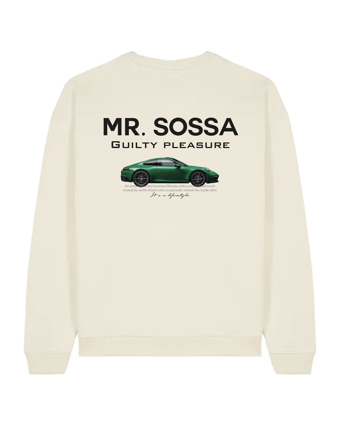 MrSossa Porsche Sweat Natural raw