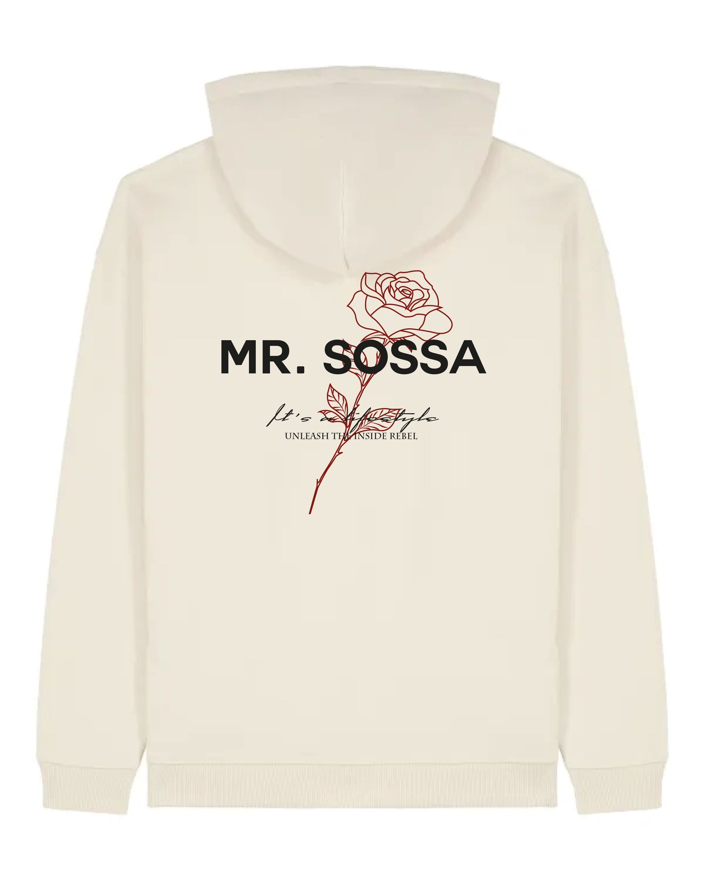 MrSossa The Rose Hoodie Natural Raw